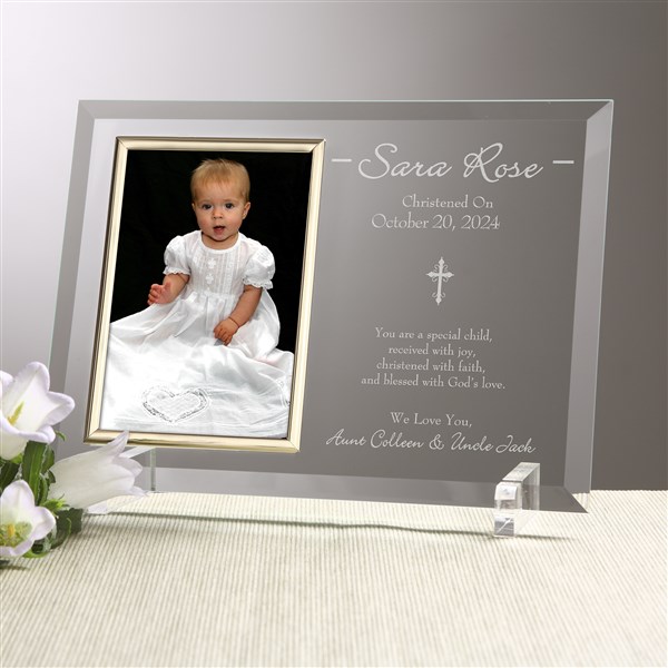 what to write in a christening card frame